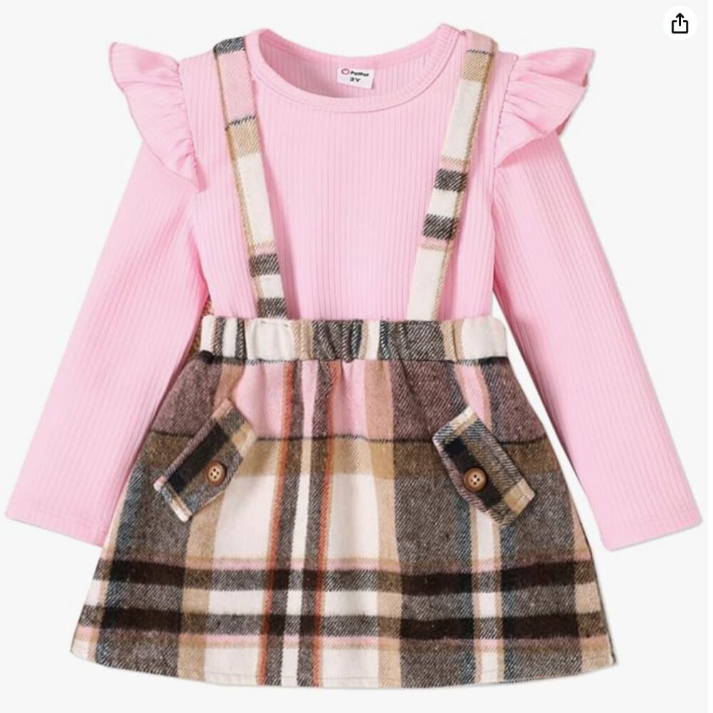 PATPAT Toddler Baby Girl Winter Skirt Size 4-5Y